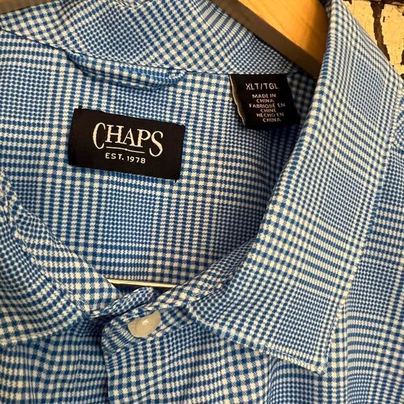 Men’s NWT Ralph Lauren Chaps Azure XLT wrinkle resistant lightweight shirt. - Picture 7 of 11